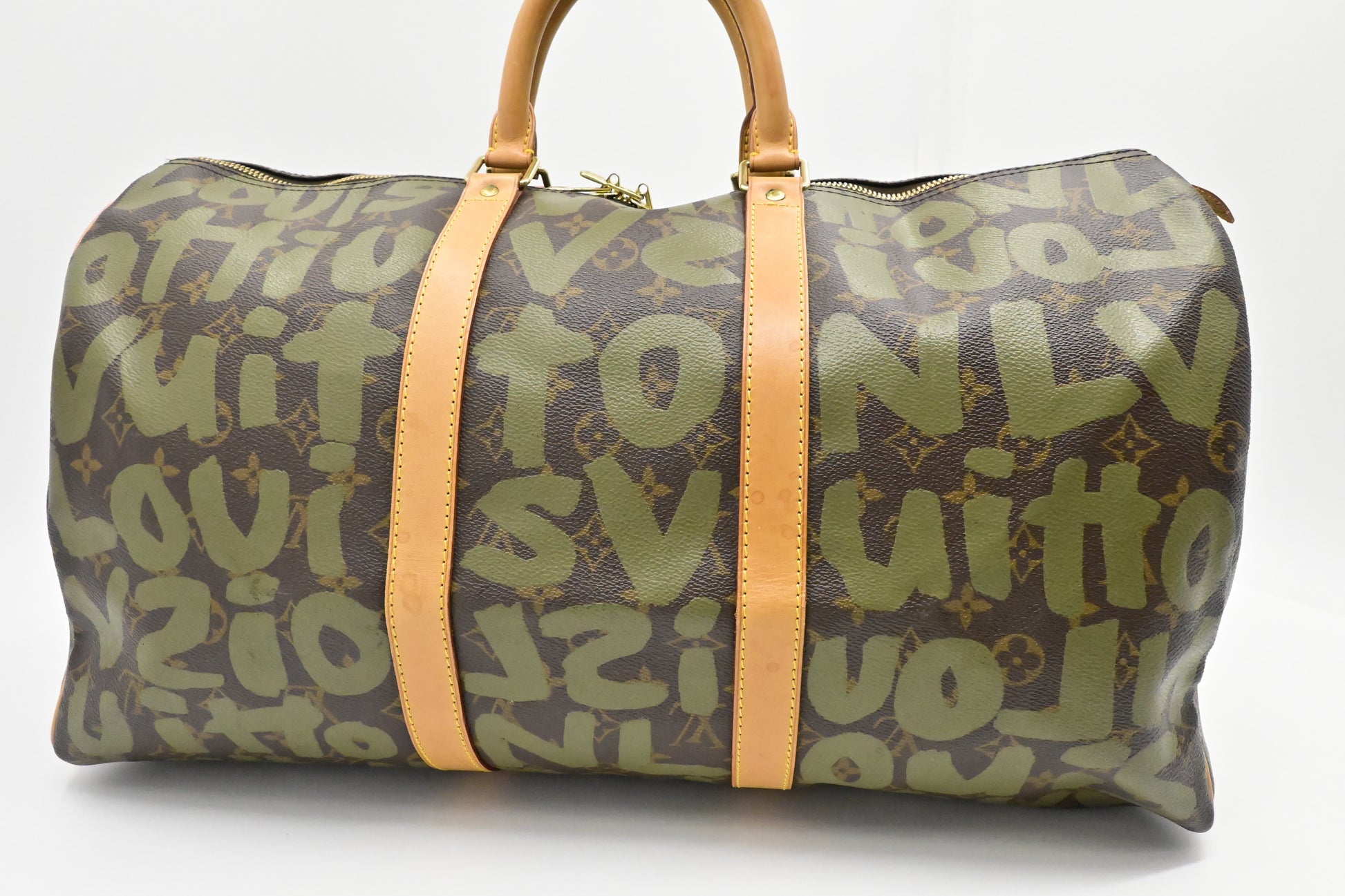 Louis Vuitton x Stephen Sprouse Keepall 50 in Green Graffiti Monogram Canvas