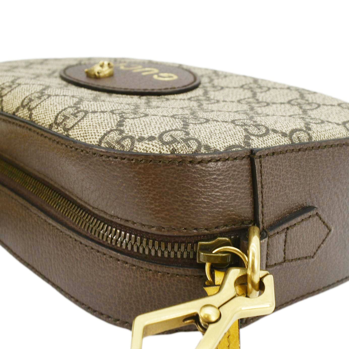 GUCCI Neo GG Supreme Canvas Messenger Bag Beige 476466