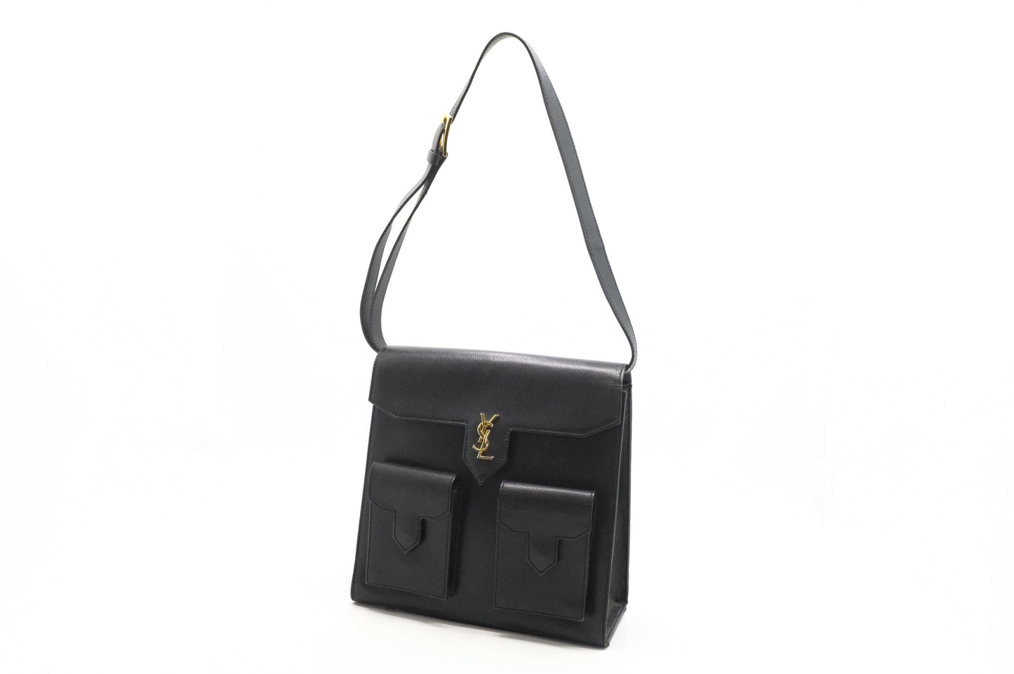 YSL Saint Laurent Shoulder Bag in Black Leather