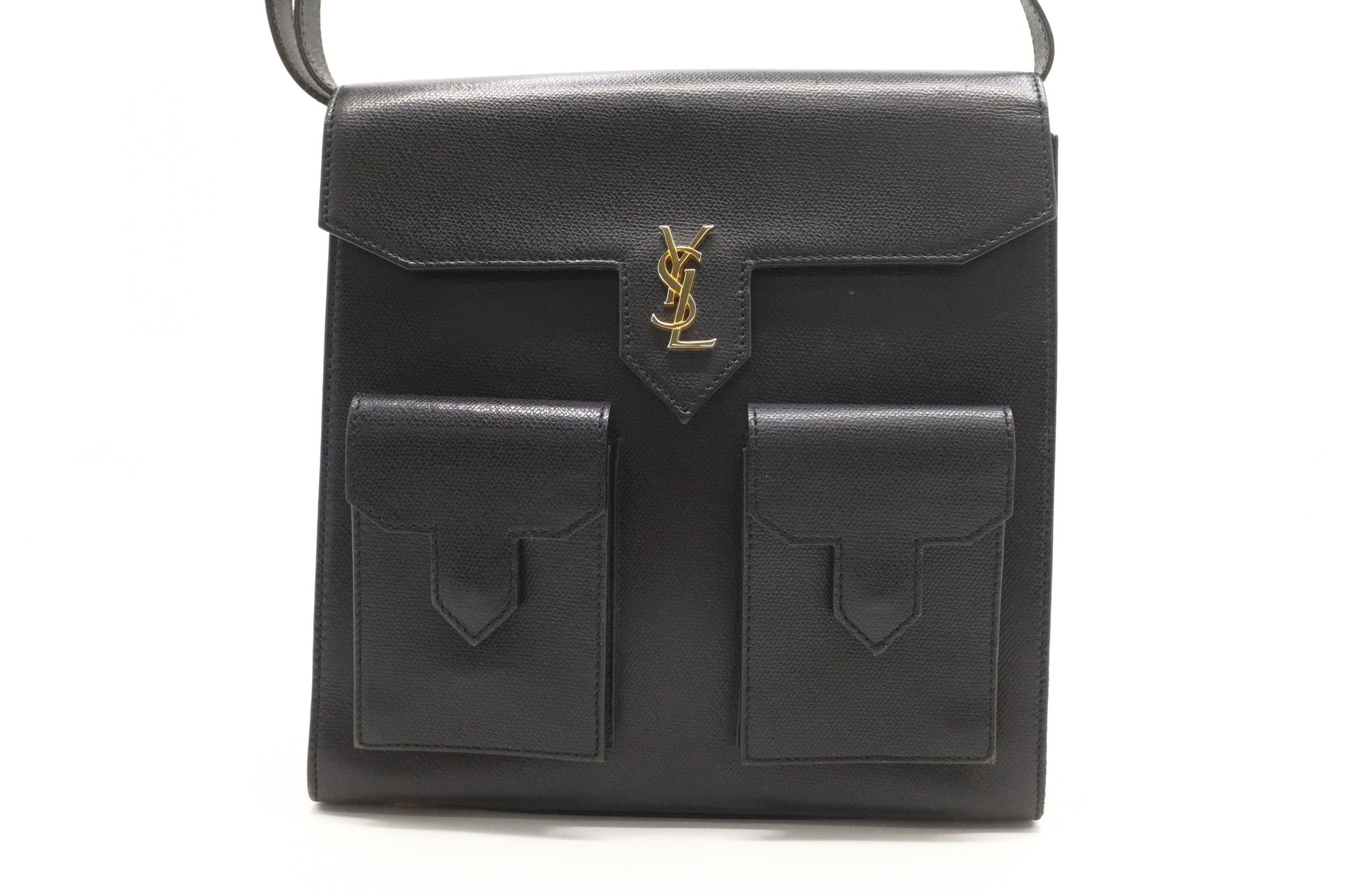 YSL Saint Laurent Shoulder Bag in Black Leather