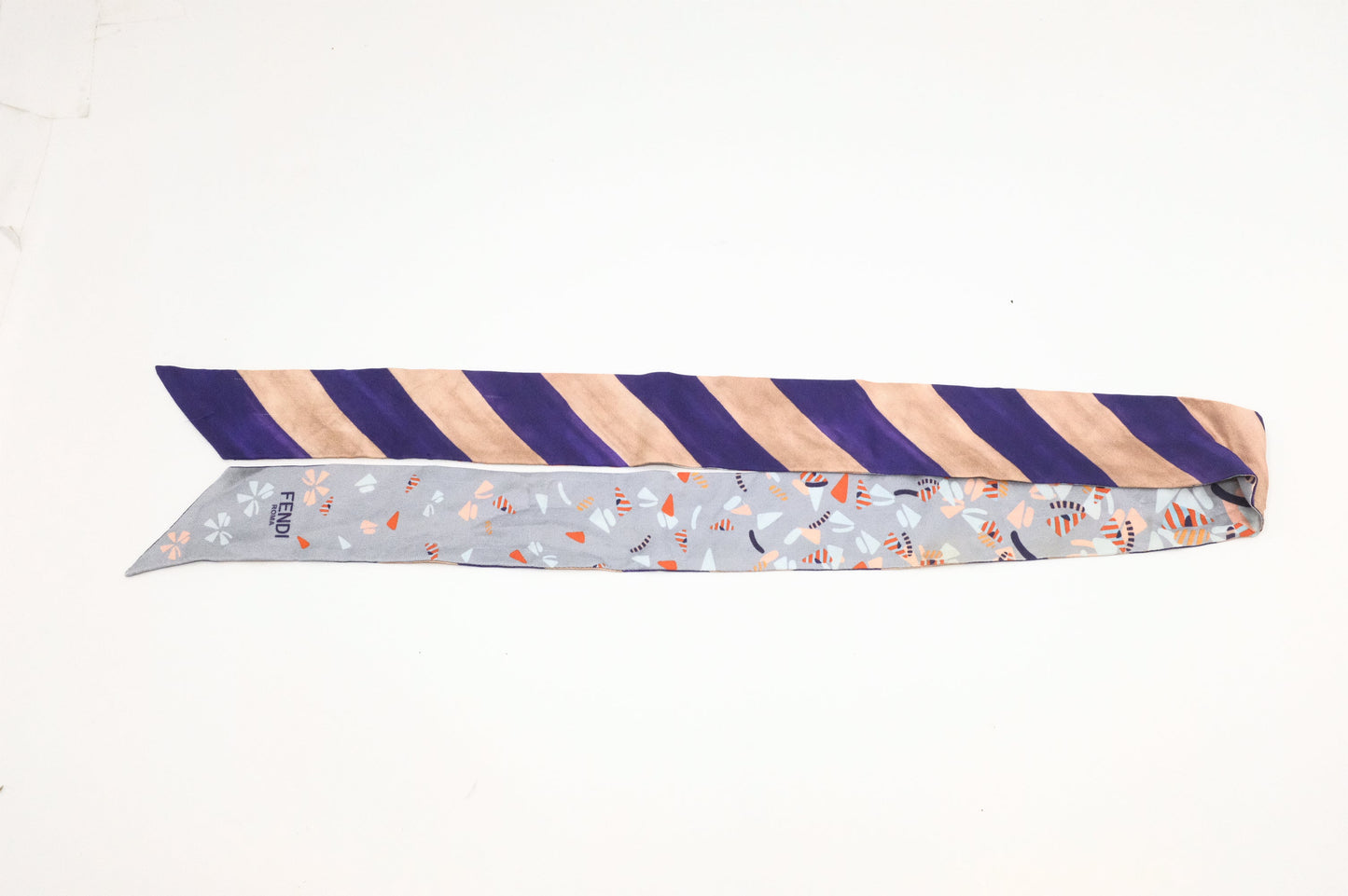 Fendi Bandeau in Multicolor Silk