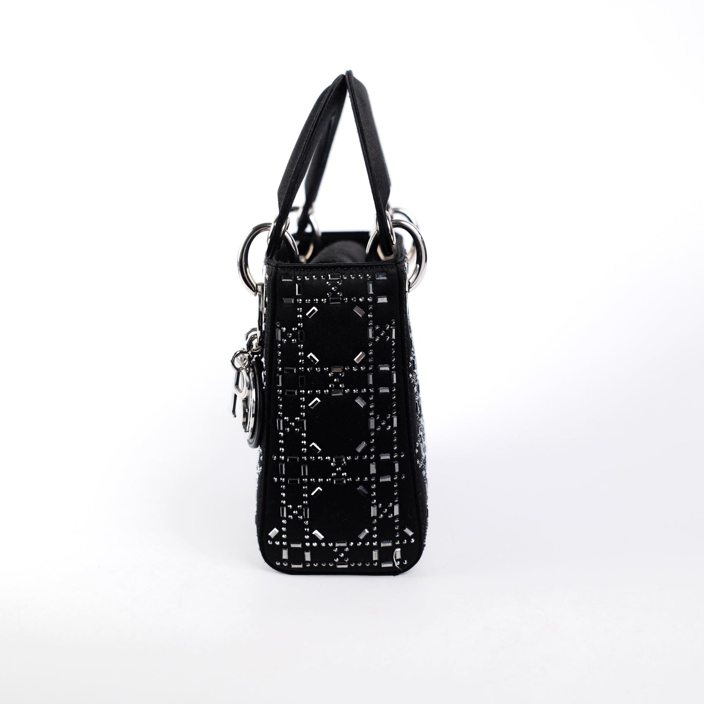 Christian Dior Mini Lady Dior Satin Black