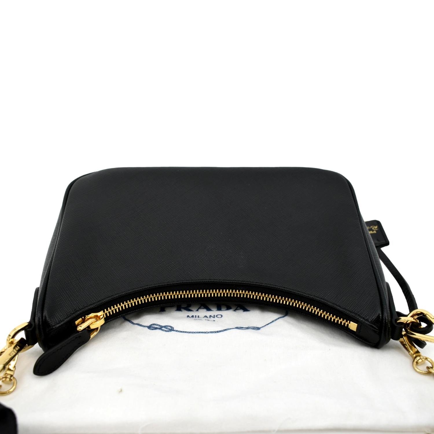 PRADA Re-Edition 2005 Saffiano Leather Shoulder Bag Black