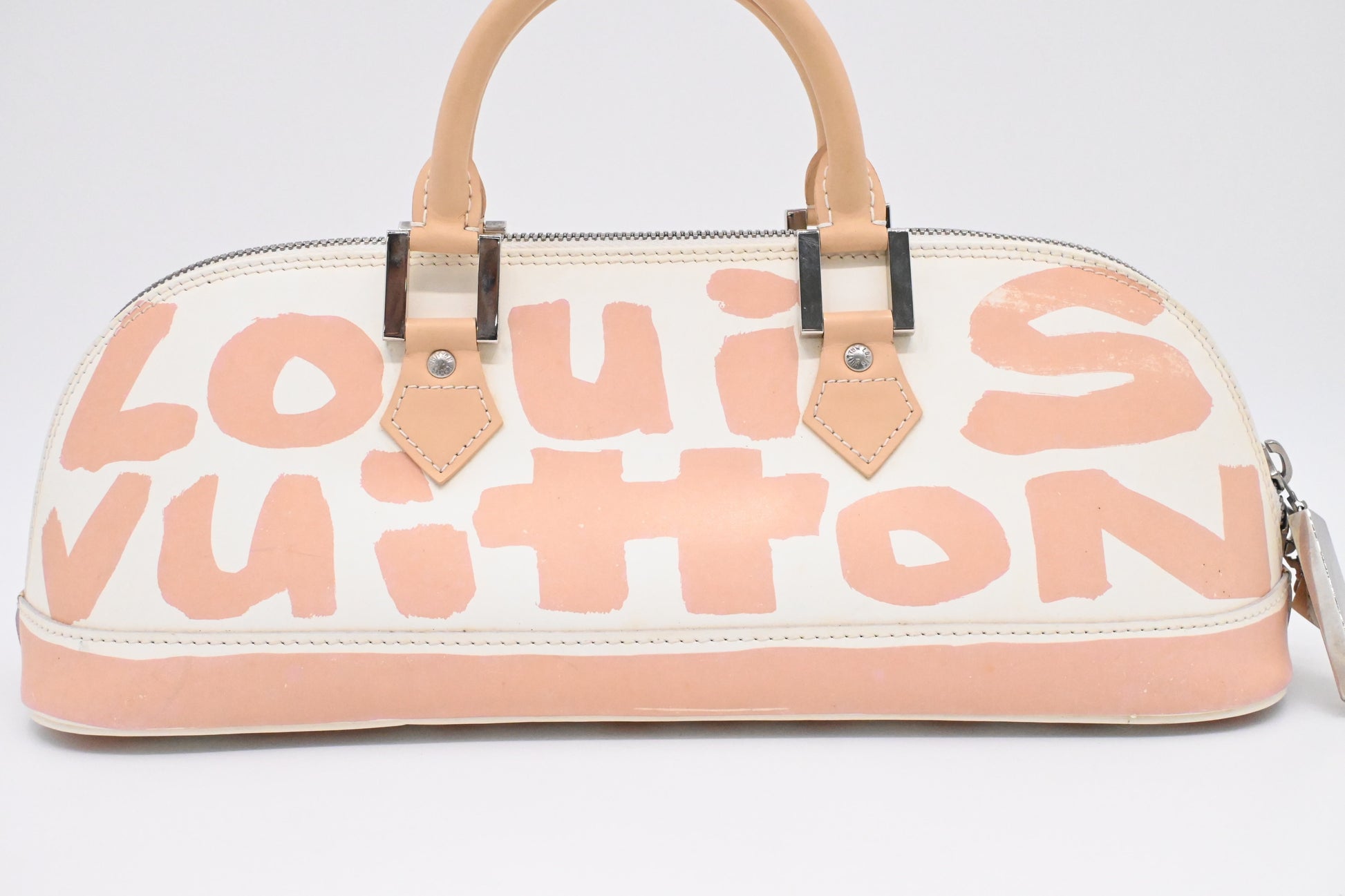 Louis Vuitton x Stephen Sprouse Alma Horizontal in Beige Graffiti Glazed Leather