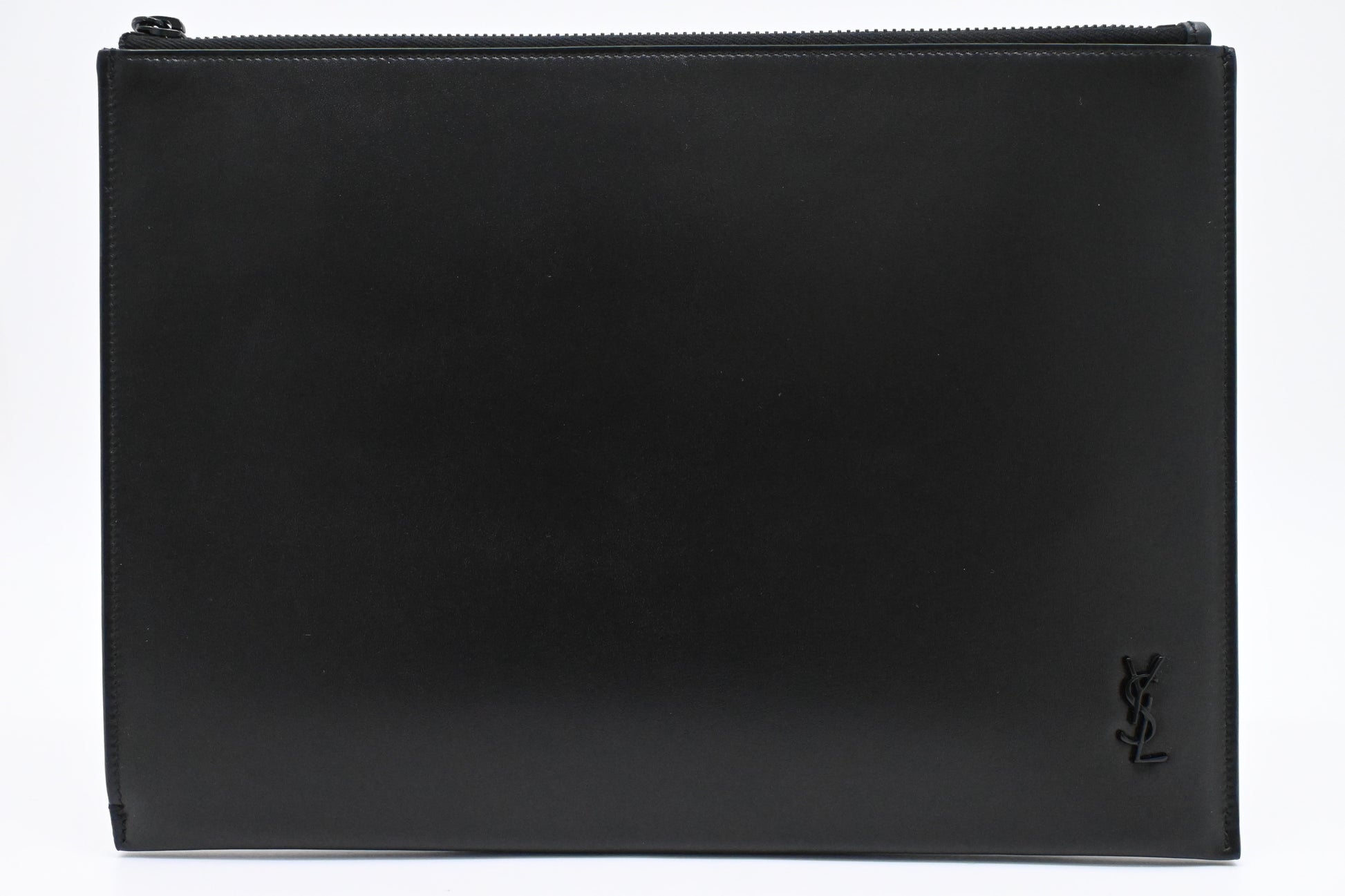 YSL Saint Laurent Clutch in Black Leather