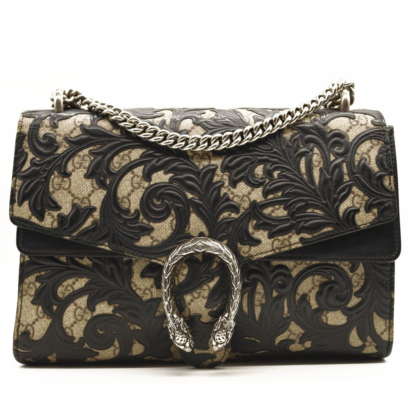 Gucci Leather Canvas Shoulder Bag