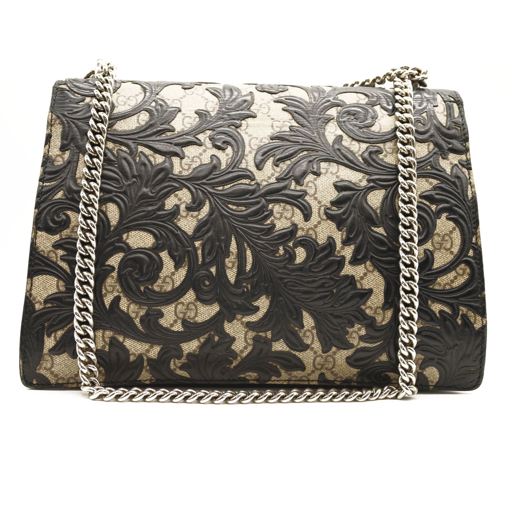 Gucci Leather Canvas Shoulder Bag