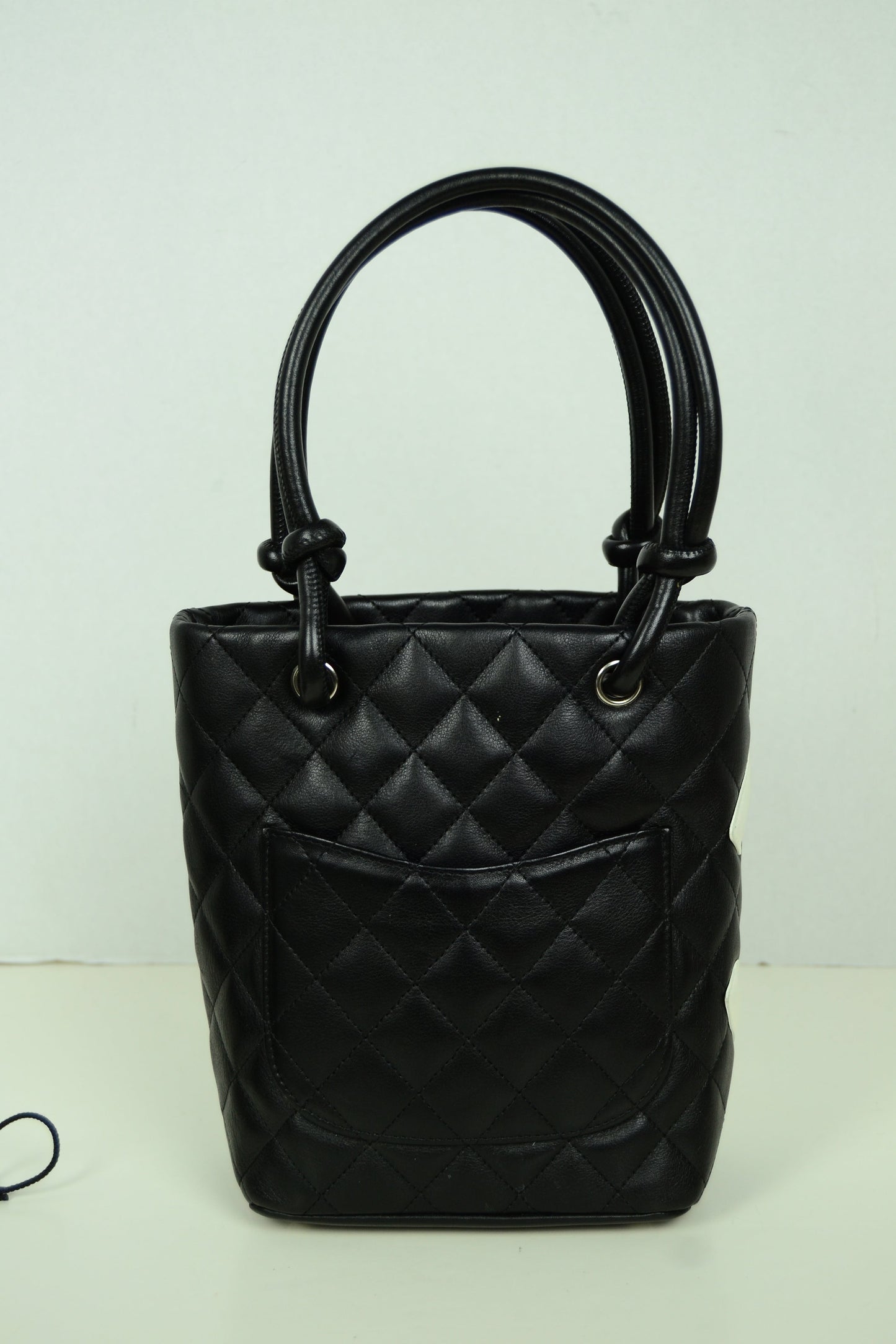 Chanel Black/White Quilted CC Cambon Tote Bag