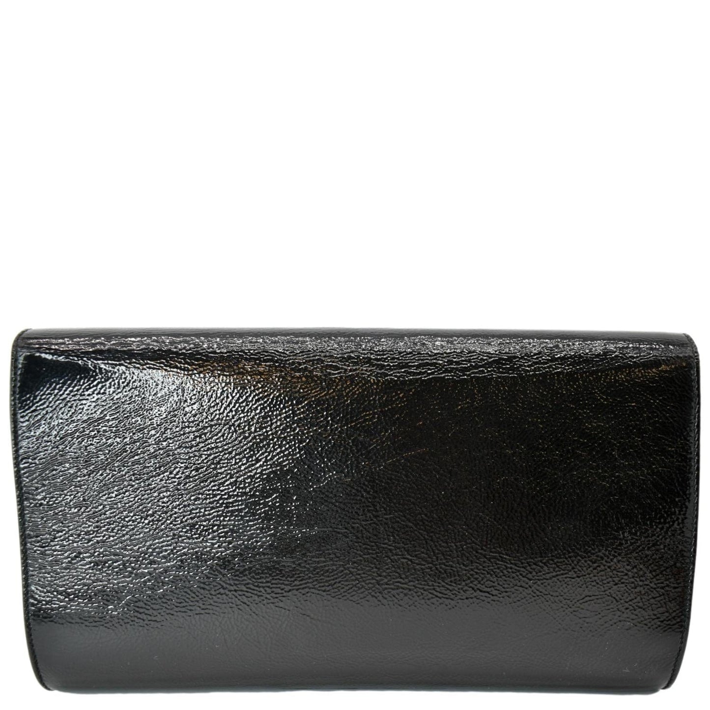 YVES SAINT LAURENT Belle de Jour Leather Clutch Bag Black-