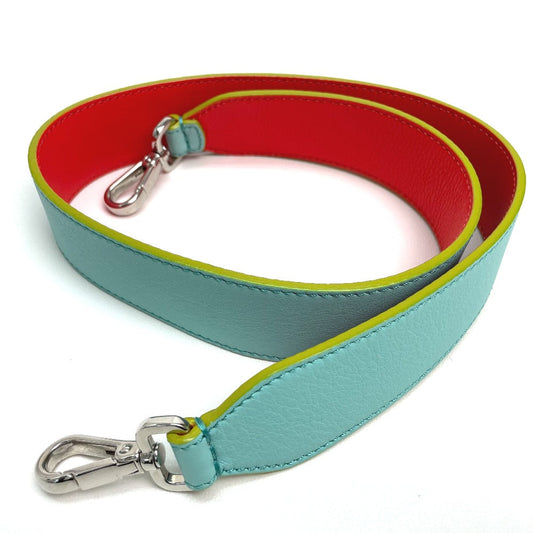 FENDI Shoulder strap leather Light blue x orange x yellow By color Strap you Women