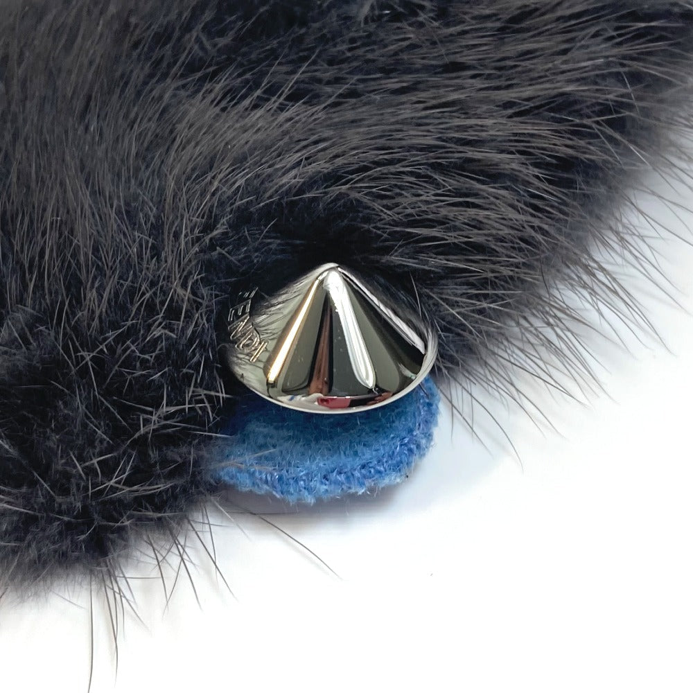 FENDI Other fashion goods cashmere Blue x gray False collar Attached color Women