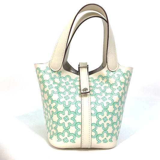 HERMES Handbag Swift green Picotan lock micro micro 14 Women