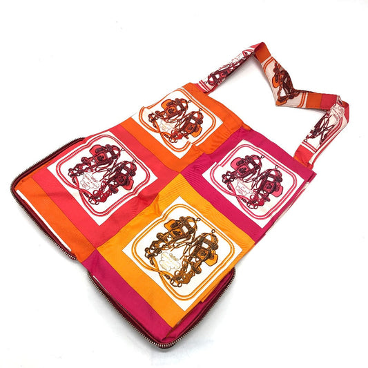 HERMES Tote Bag Buffel Skipper / Silk Red silky pop handbag Brides de Gala Women