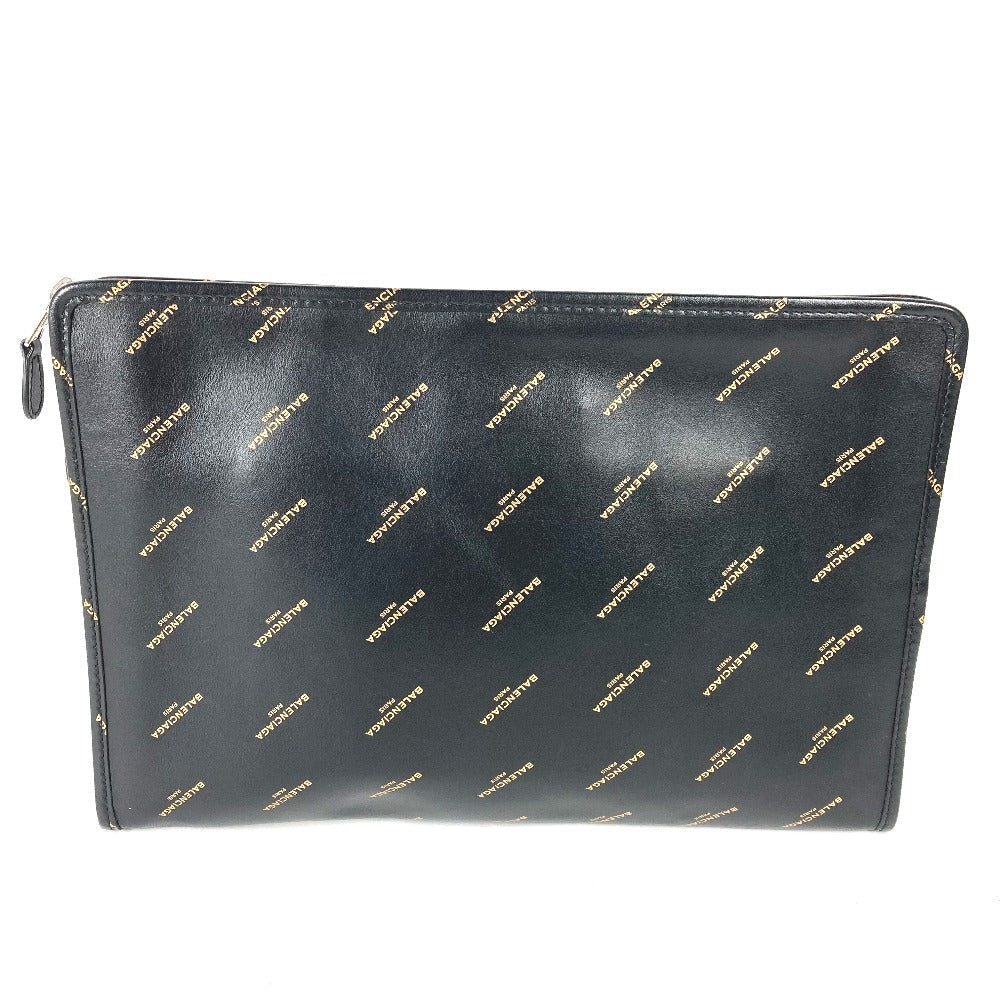 BALENCIAGA Clutch bag 443658 leather black Bag Bazaar porch mens