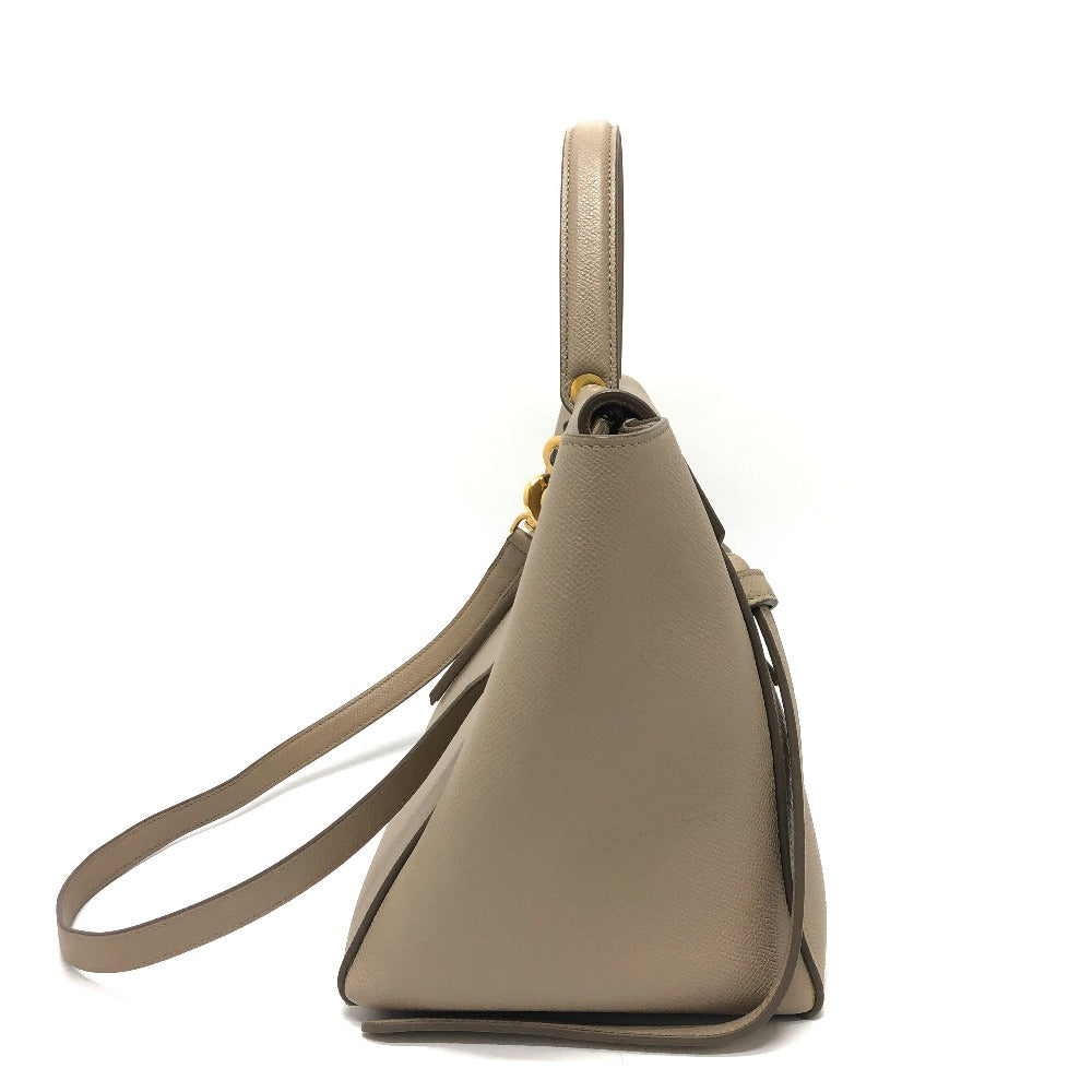 CELINE Handbag leather beige Shoulder Belt bag small Women