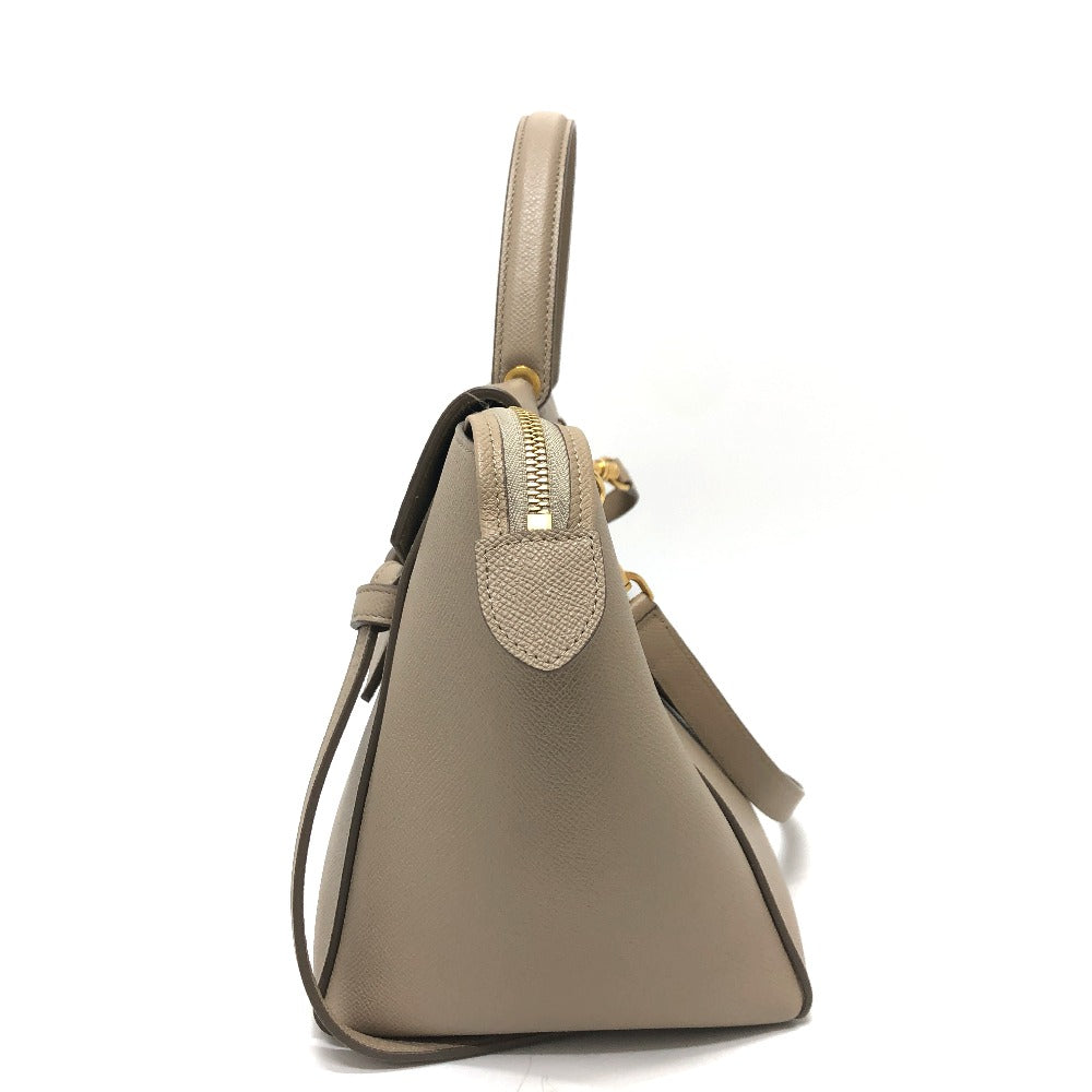 CELINE Handbag leather beige Shoulder Belt bag small Women