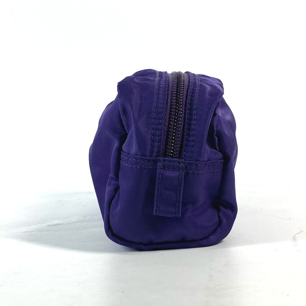 PRADA Pouch Nylon purple Triangle logo Women