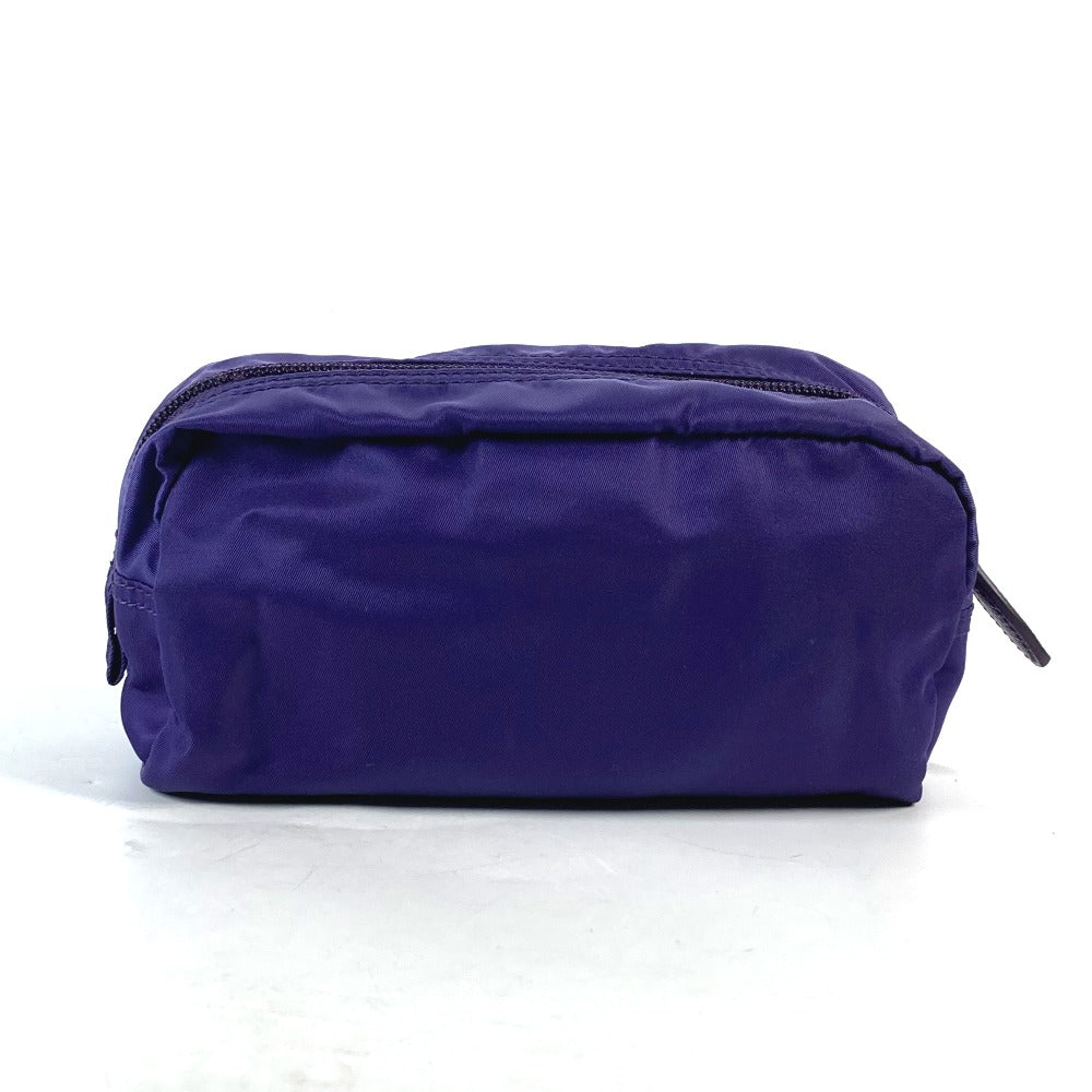 PRADA Pouch Nylon purple Triangle logo Women