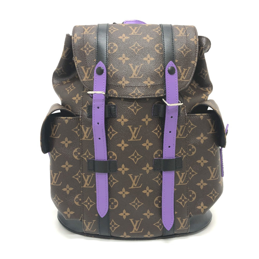 LOUIS VUITTON Backpack Monogram canvas purple Monogram macacer Christopher PM