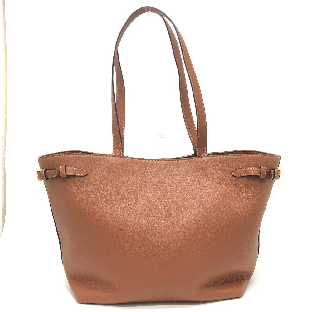 CELINE Tote Bag leather Brown Small Hippo Anais Cuir Triomphe Women