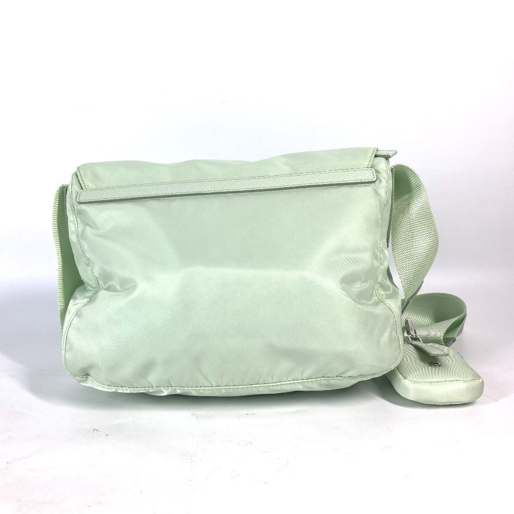 PRADA Shoulder Bag Nylon green Triangle logo plate Re-Nylon Women