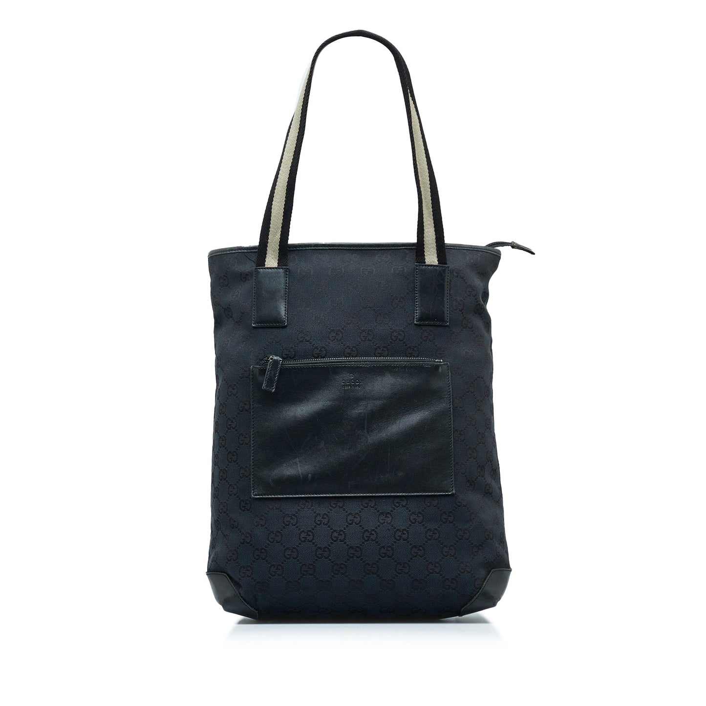 Gucci Web Black Canvas Tote