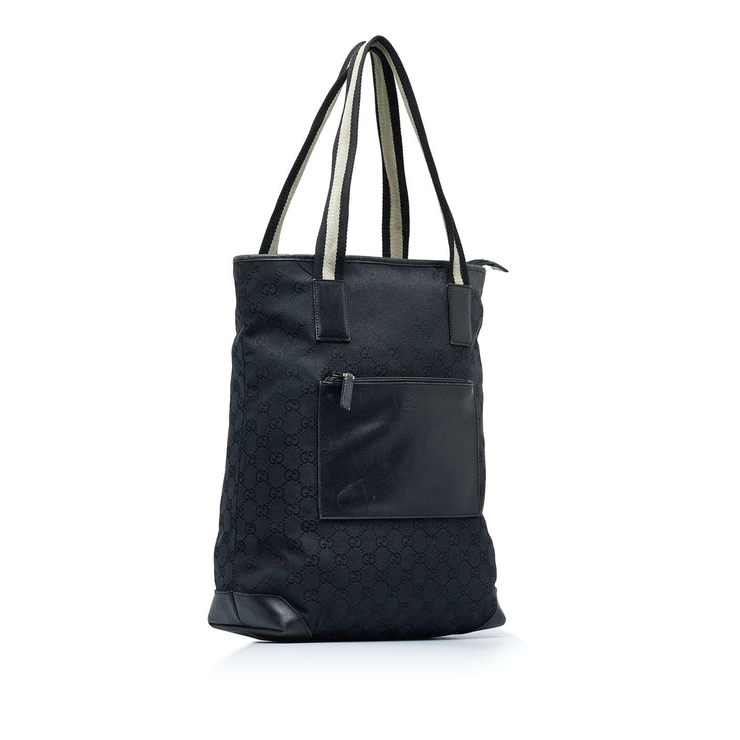 Gucci Web Black Canvas Tote