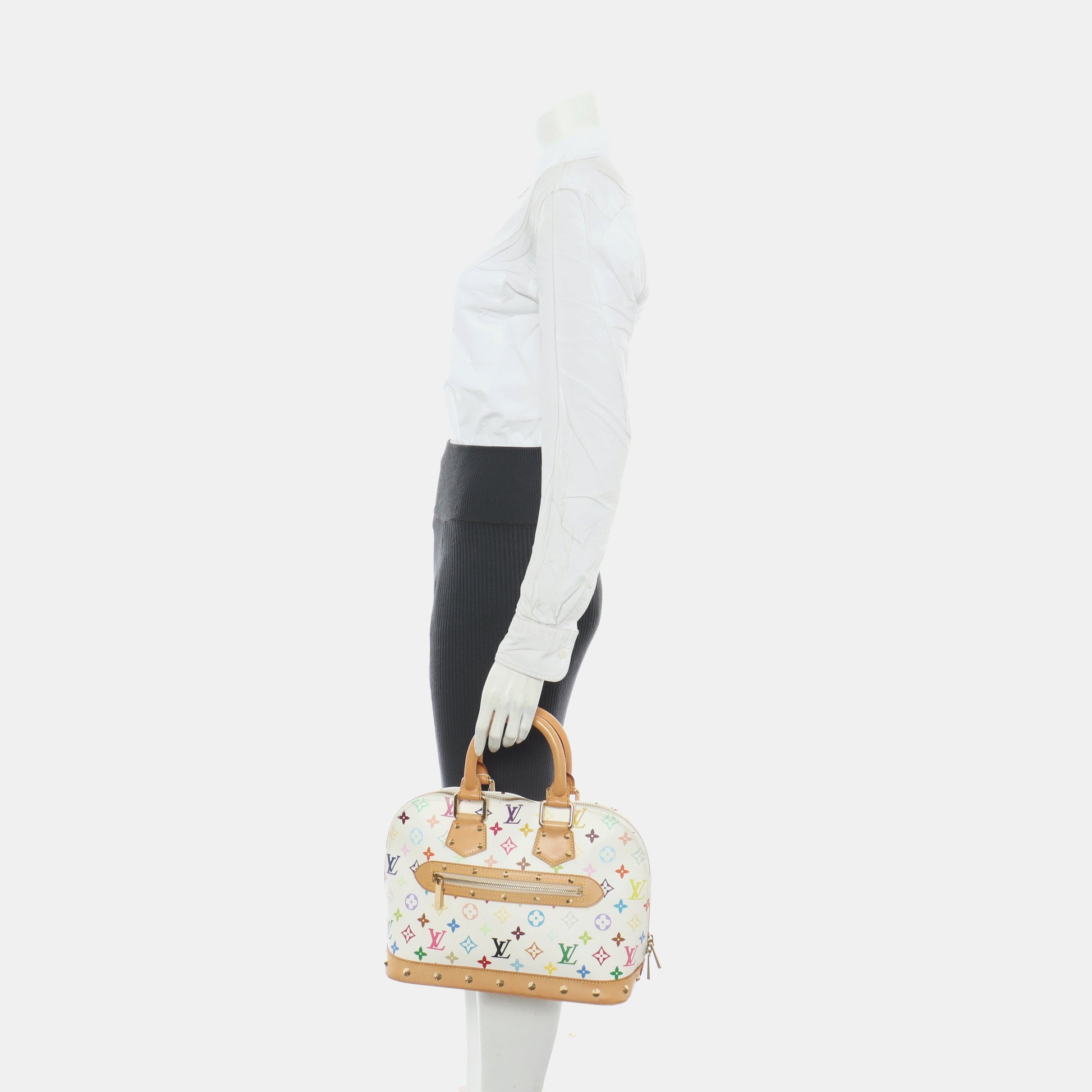 Louis Vuitton x Takashi Murakami Alma Small White Multicolor