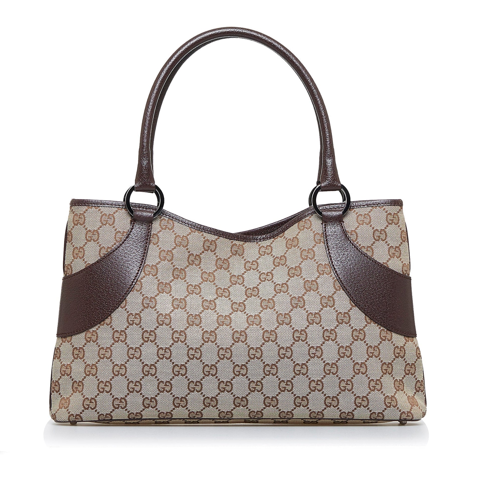 Gucci Leather Canvas Tote