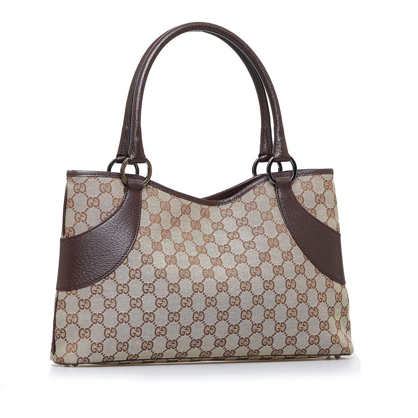 Gucci Leather Canvas Tote