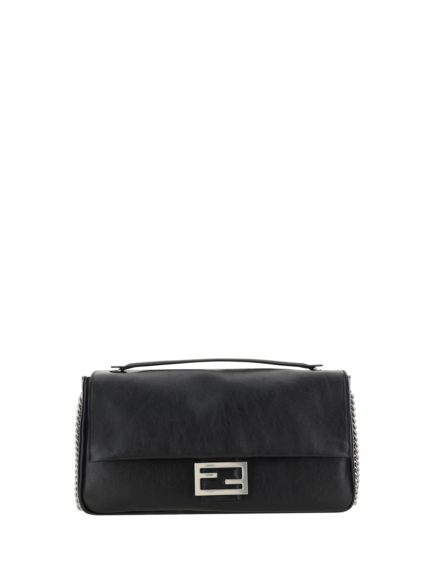 Fendi Women Leather Baguette Shoulder Bag