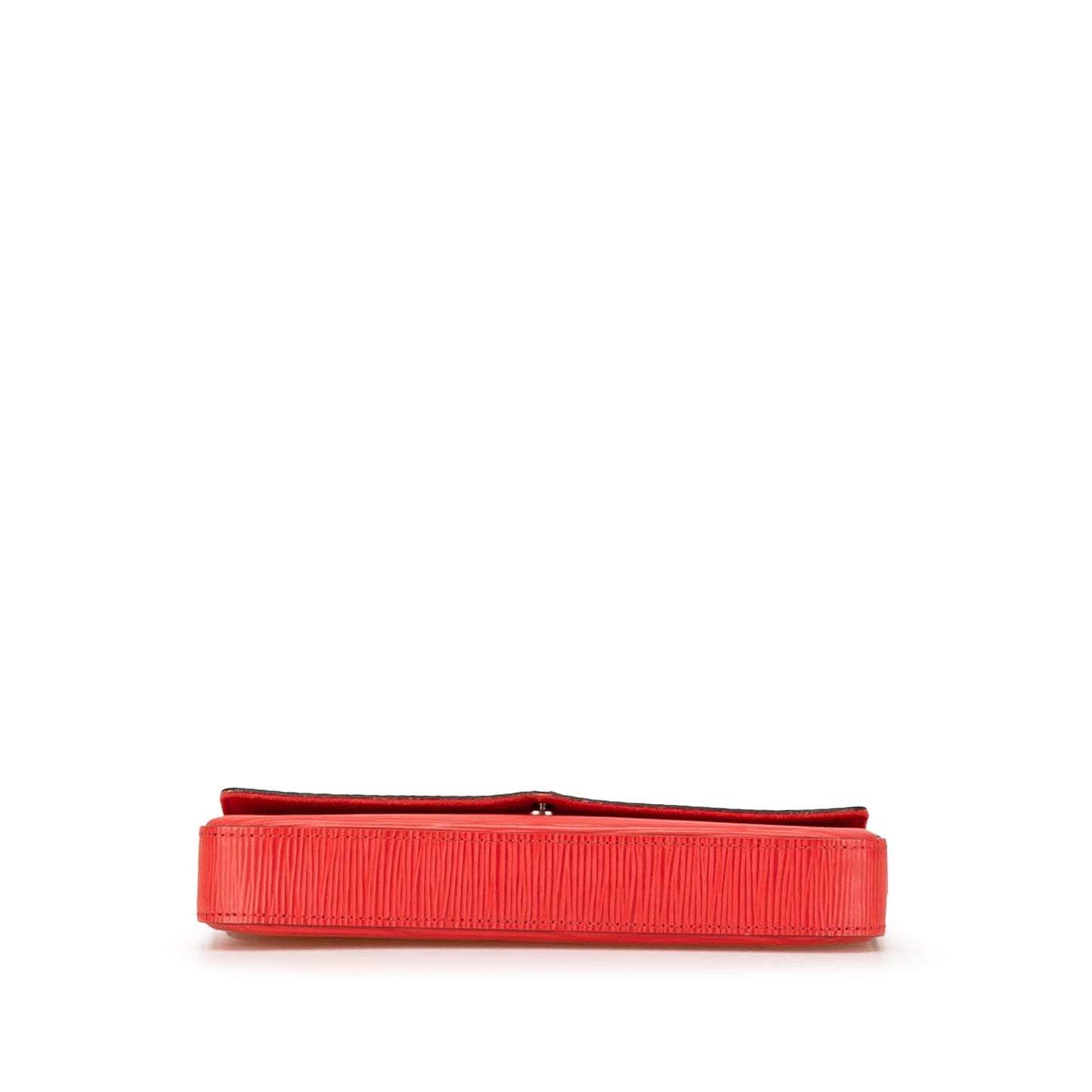 Red Louis Vuitton Epi Pochette Felicie Crossbody Bag