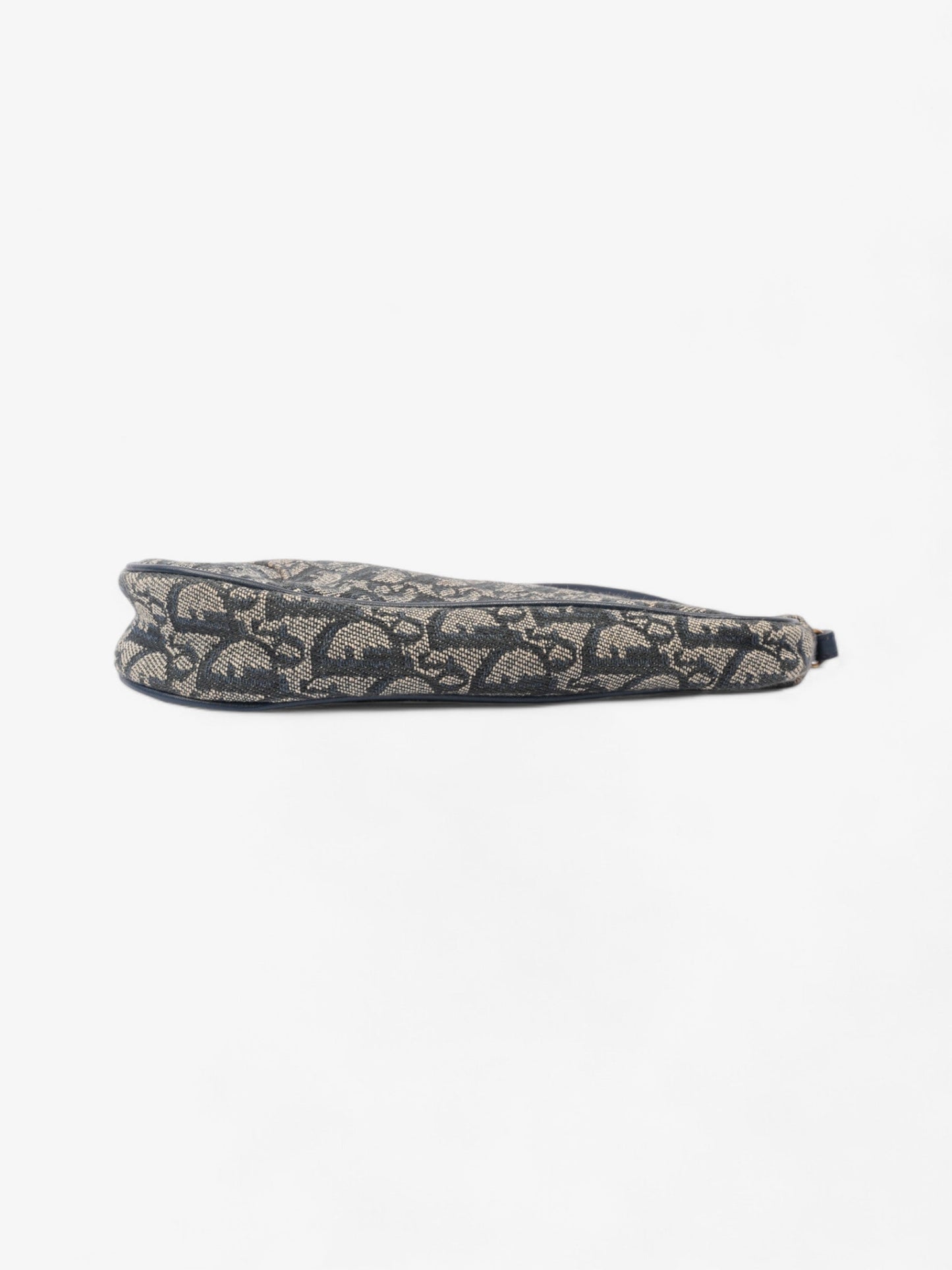 Christian Dior Saddle Pouch Blue Oblique Canvas