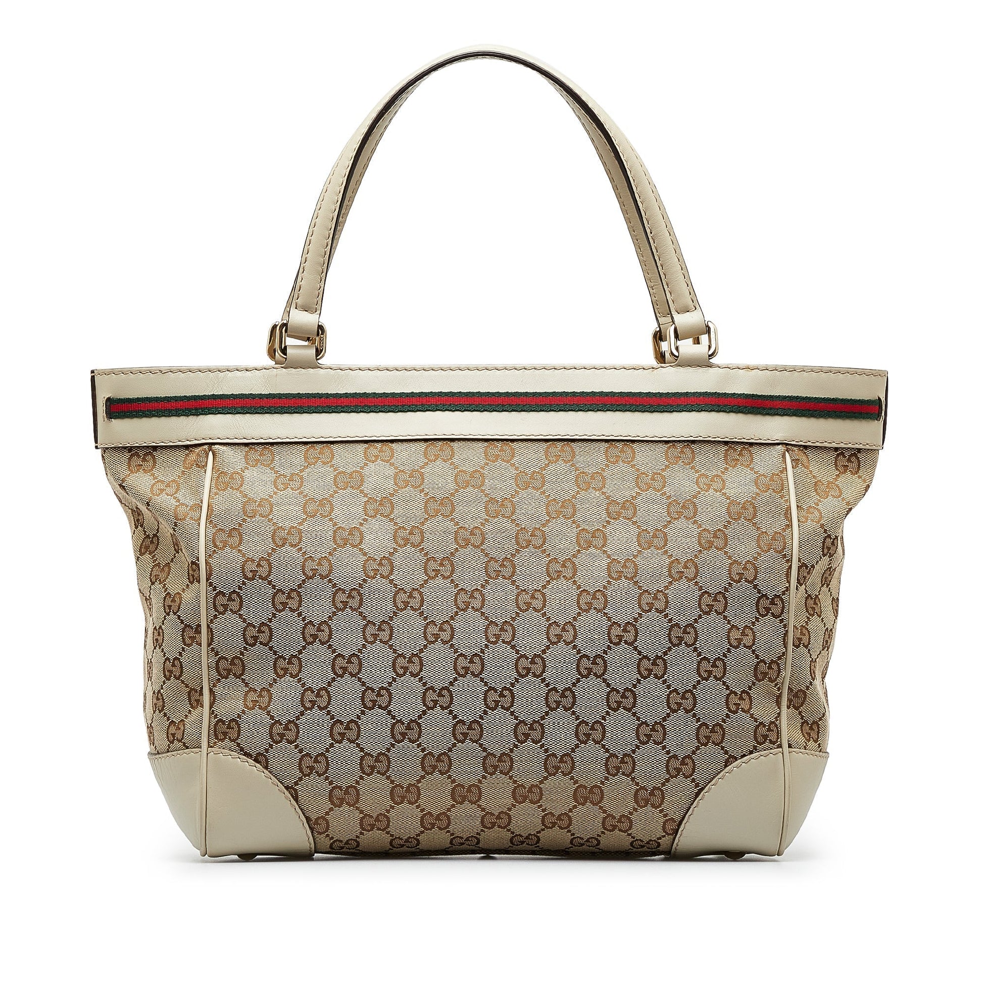 Gucci Leather Canvas Tote