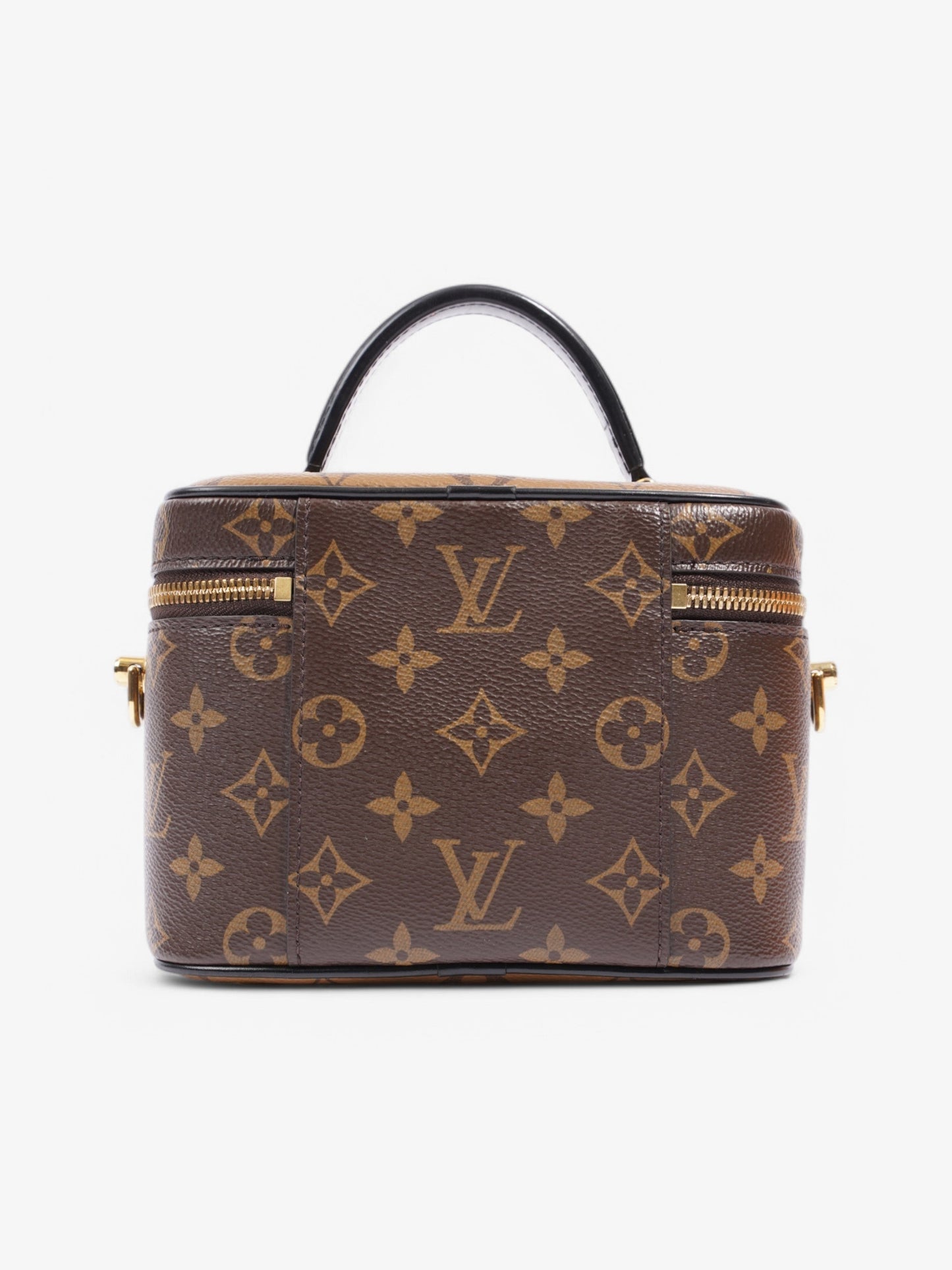 Louis Vuitton Vanity with Chain Monogram / Monogram Reverse / Black Coated Canvas PM