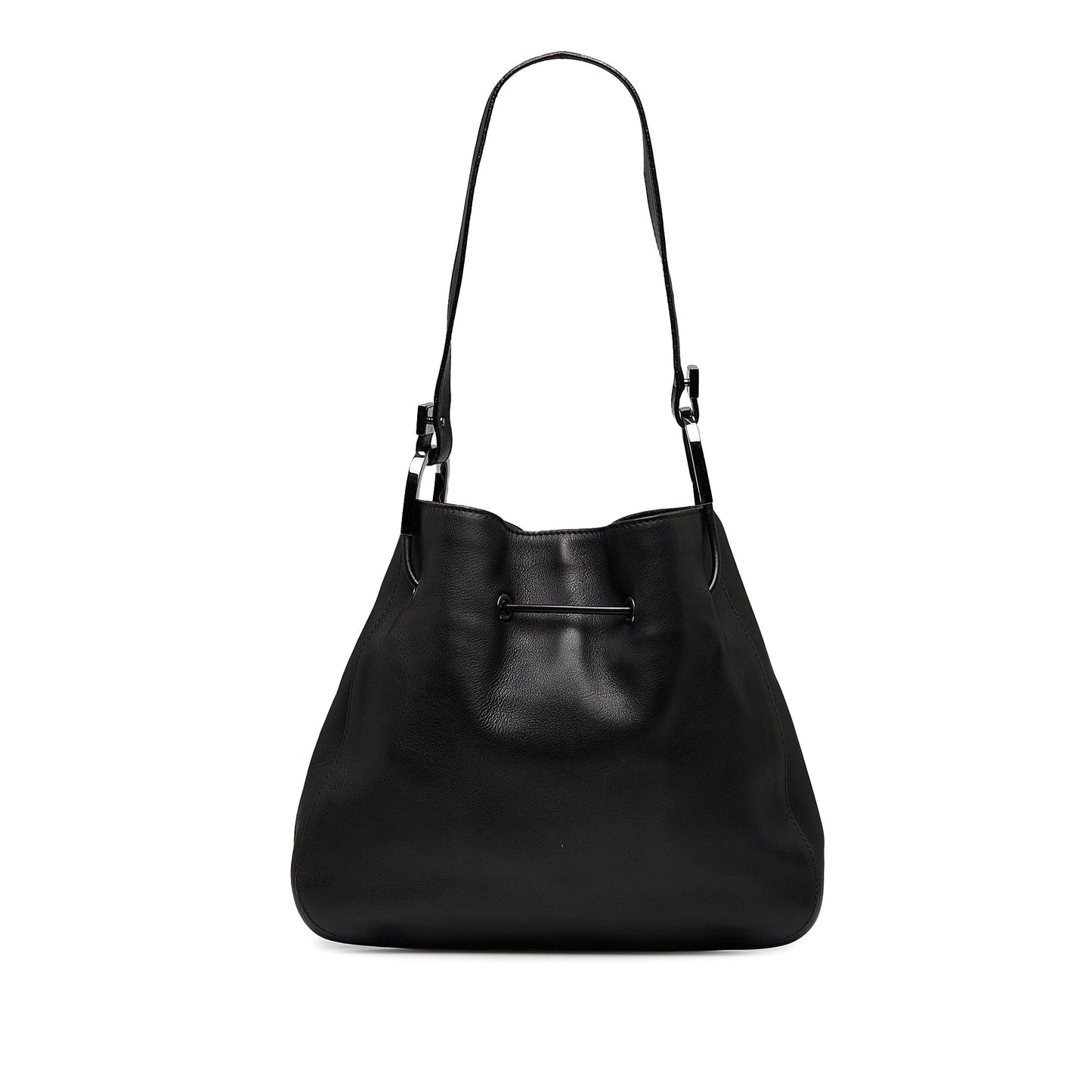 Gucci Black Leather Shoulder Bag Style 1