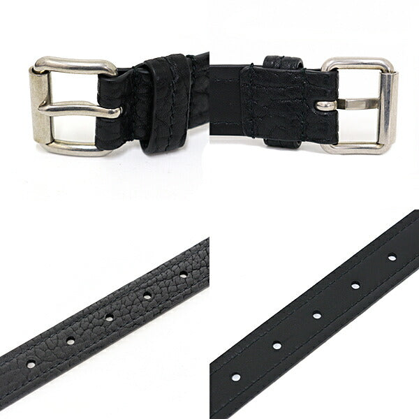PRADA belt 2CS106 Calfskin black Calfskin belt