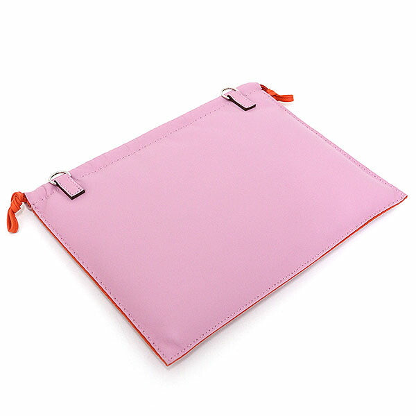 HERMES Pouch Anyo Miro Mauve Sylvestre/Orange Poppy/Blue France Pillow Verso Pouch