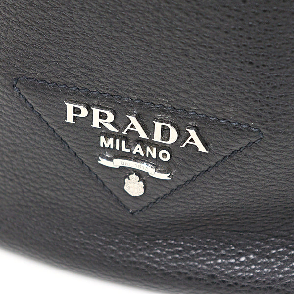 PRADA Shoulder Bag leather black Shoulder Bag Women