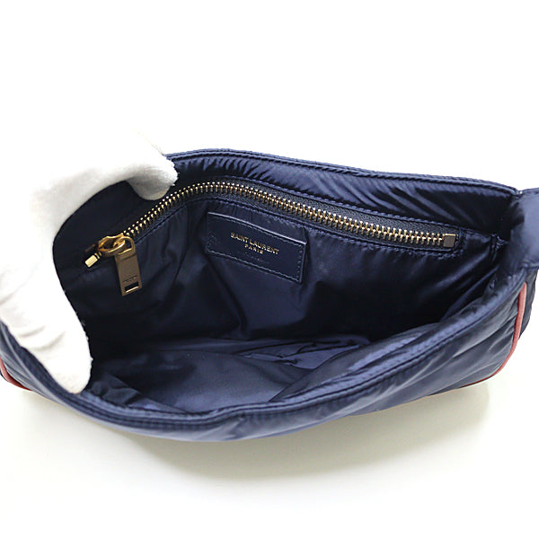 SAINT LAURENT Shoulder Bag 733294 Nylon Navy Le Cincassette Shoulder Bag