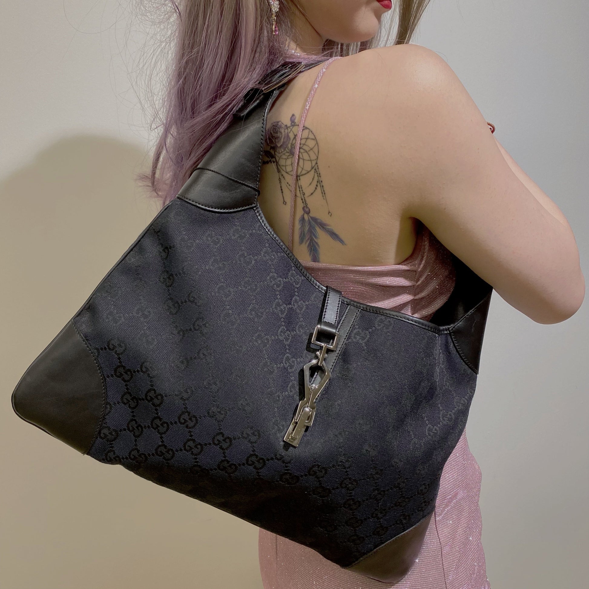 Gucci Lou Monogram Shoulder Bag