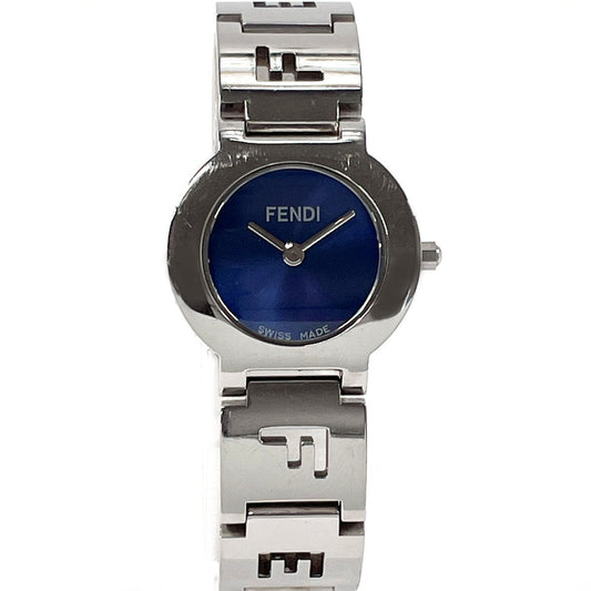 FENDI Watches Quartz 3050L Stainless Steel Silver Olologi Navy dial