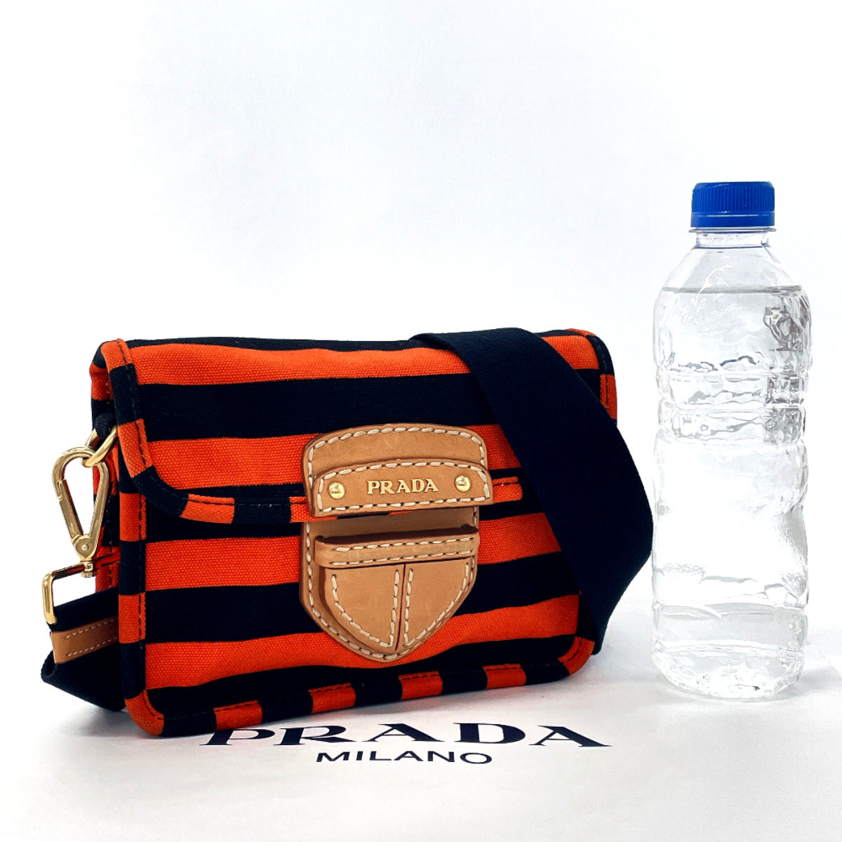 PRADA Shoulder Bag canvas black