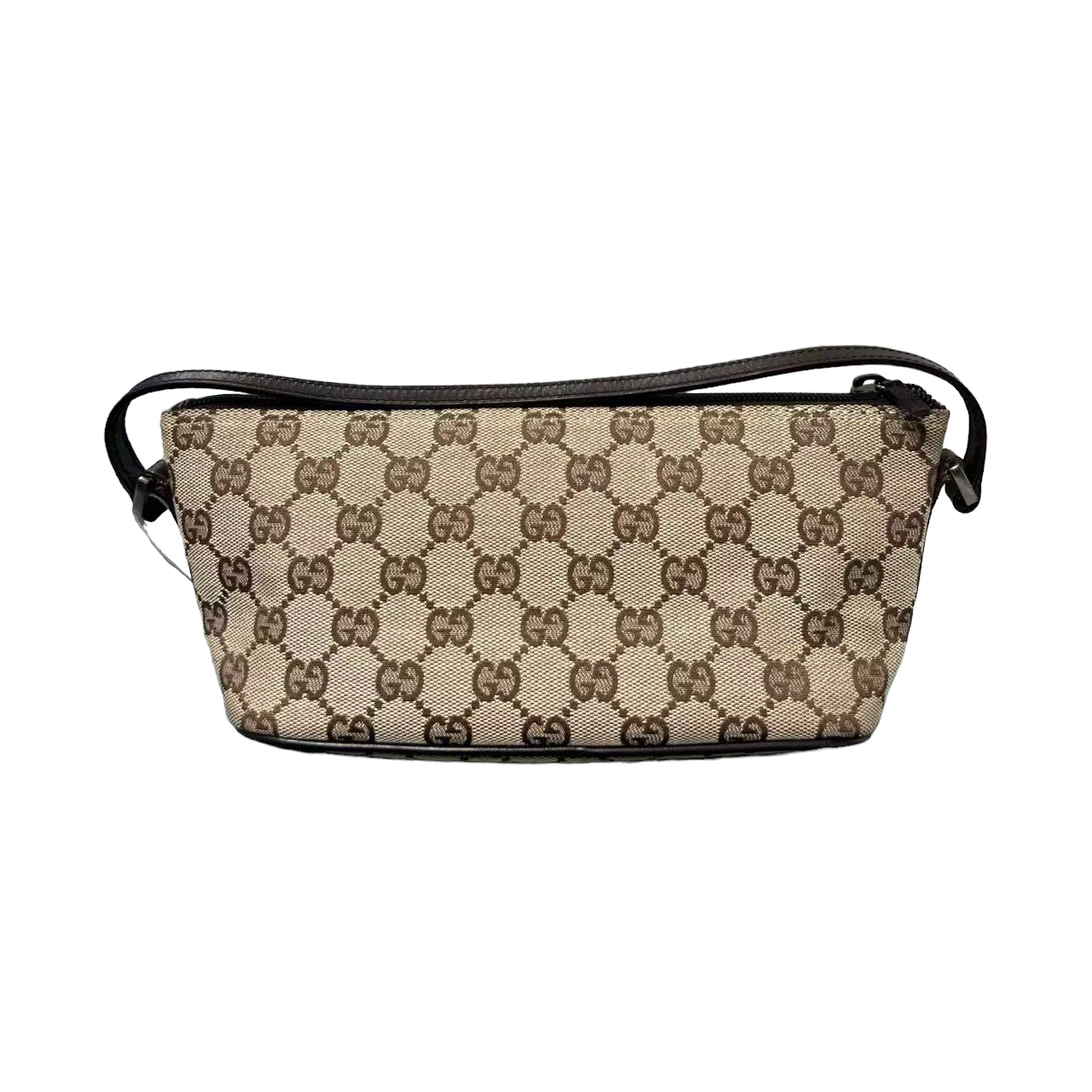 Gucci Monogram Leather Canvas Shoulder Bag