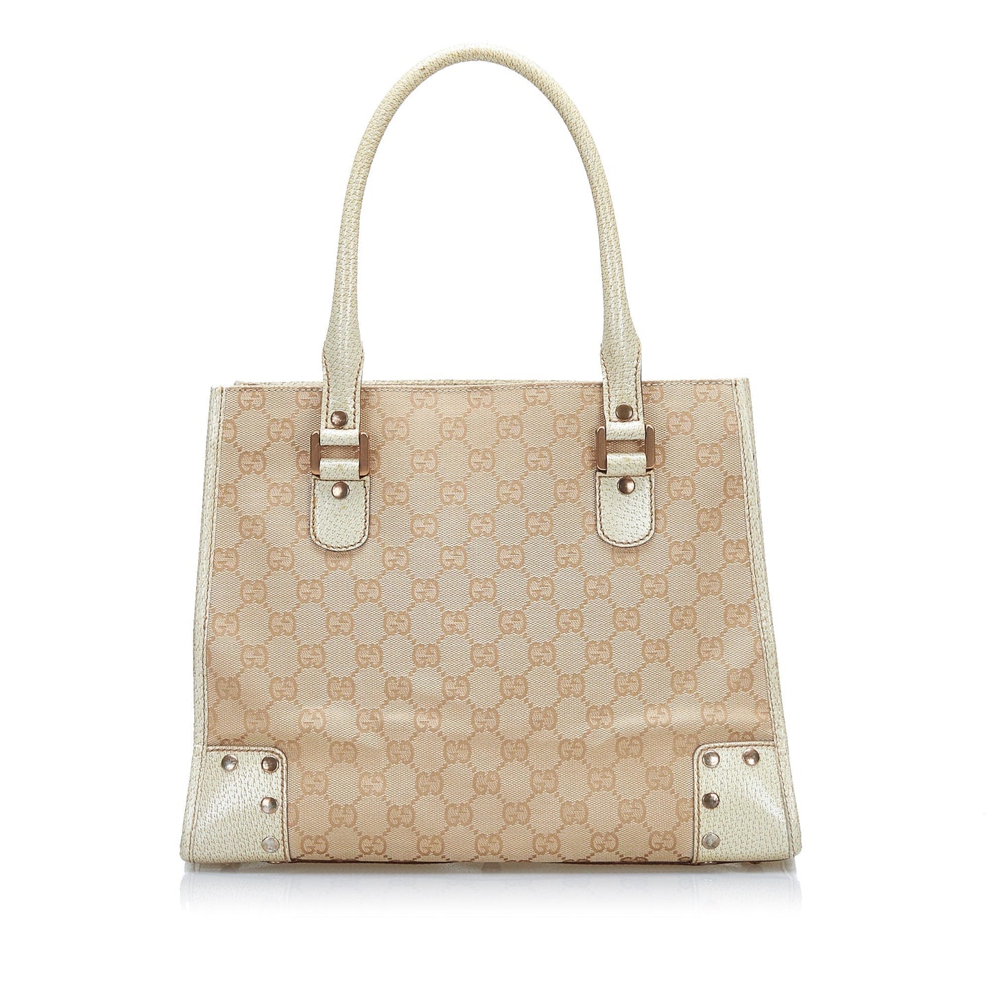 Gucci Leather Canvas Tote
