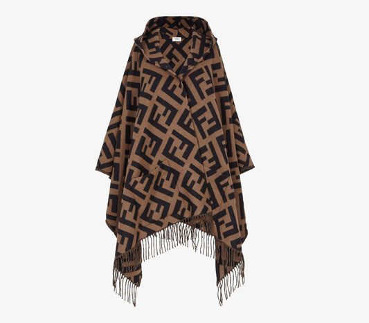 FENDI FF CASHMERE PONCHO
