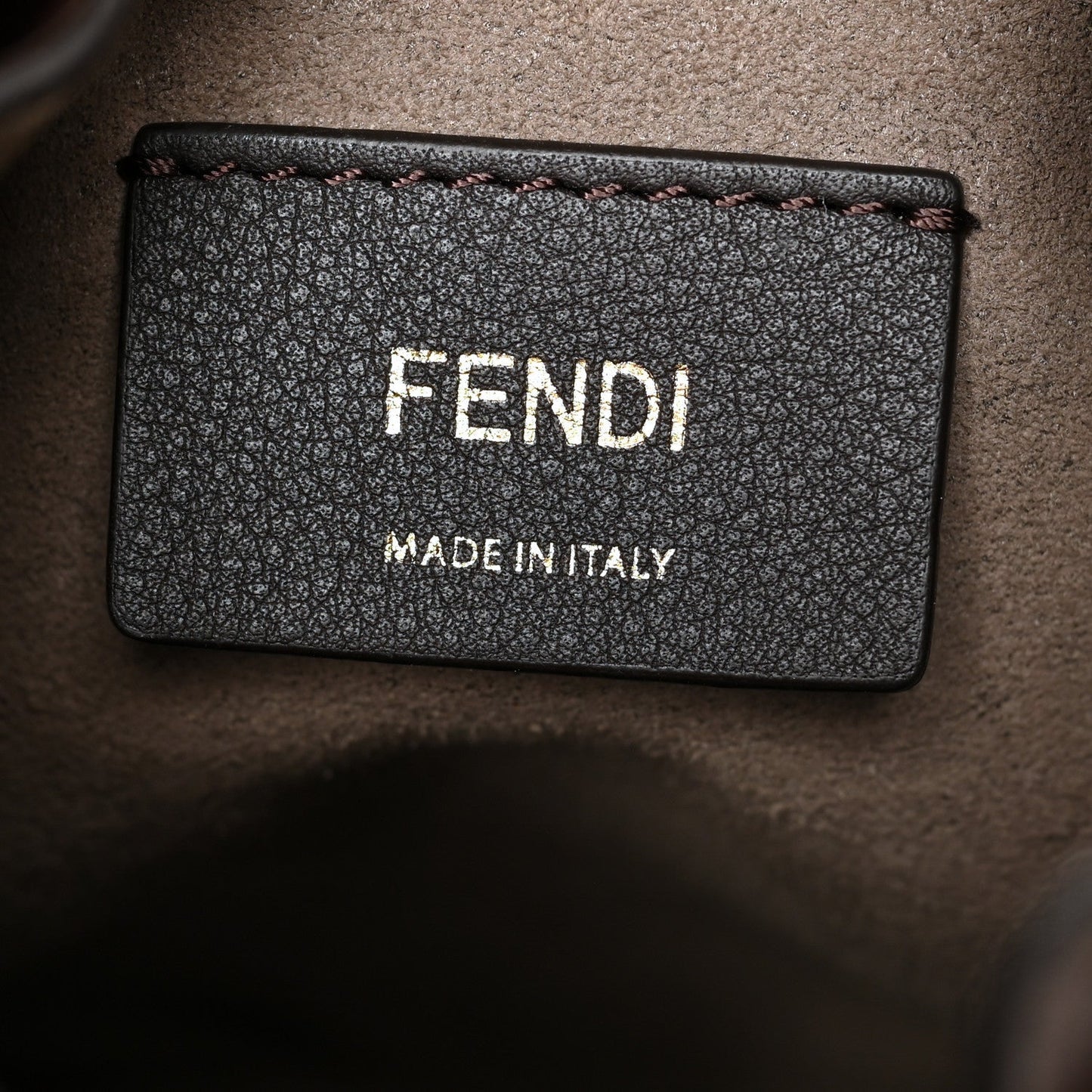 FENDI FF MINI MON TR SOR BUCKET BAG WITH SHOULDER STRAP