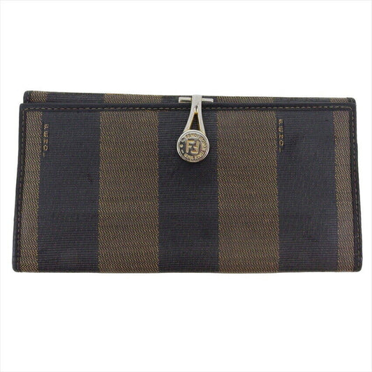 FENDI VINTAGE PEQUIN TRIFOLD LONG WALLET