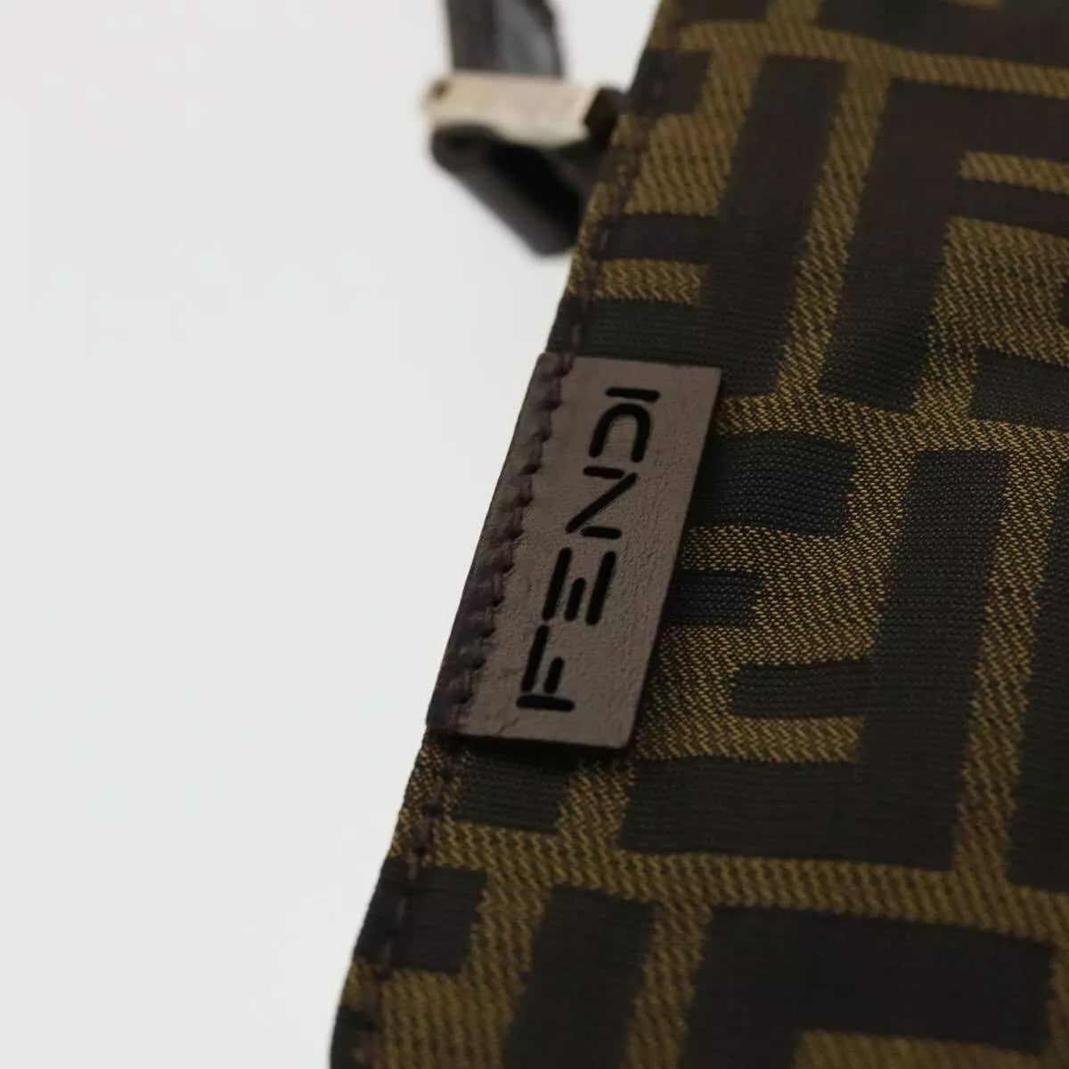 FENDI FF ZUCCA CANVAS MINI MESSENGER BAG