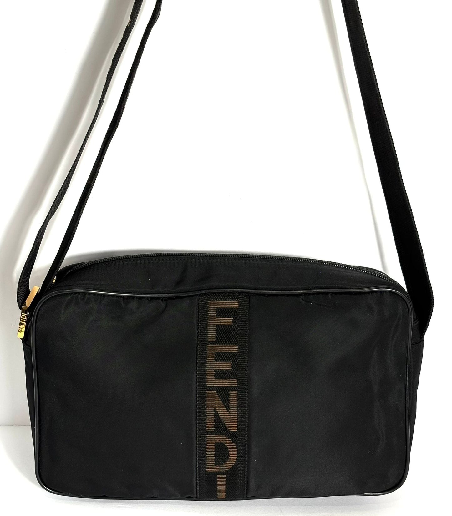 FENDI NYLON MESSENGER BAG